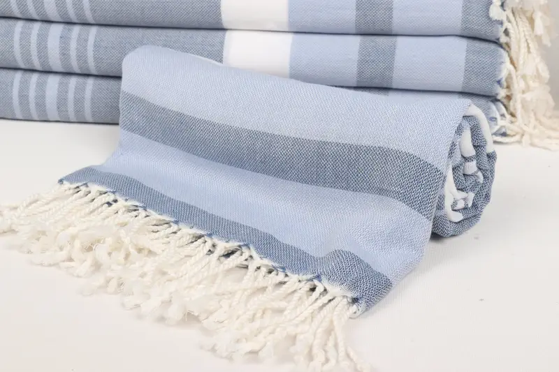 70x40 Cotton Striped Towel, Wedding Gift Ideas, Gift For Her, Sand-resistant towel, Embroidery Towel, Custom Wedding Gifts, Turkish Towel Monogram - 4