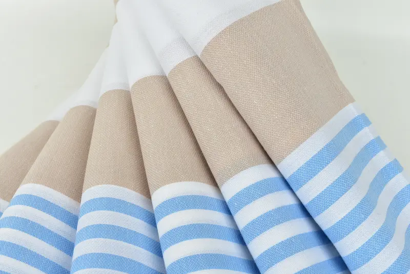 Pool Towels, Bachelorette Party Decorations, Turkish Towel Beach, Best Friend Gift Ideas, Travel Towel, Handmade Gift, 70x40 Cotton Striped Towel - 5