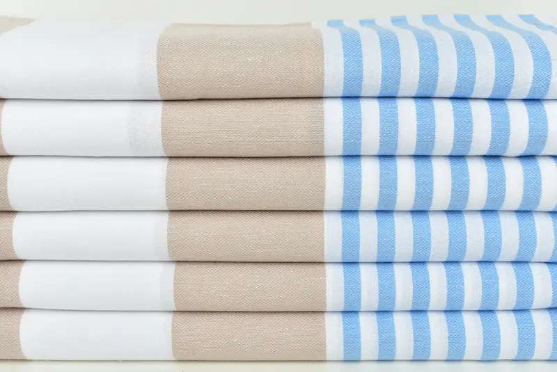 Pool Towels, Bachelorette Party Decorations, Turkish Towel Beach, Best Friend Gift Ideas, Travel Towel, Handmade Gift, 70x40 Cotton Striped Towel - 2