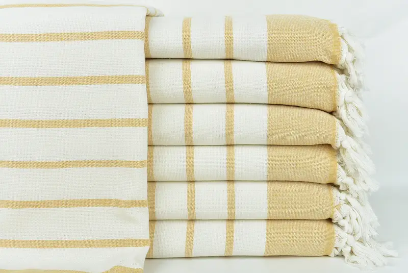 68x39 Cotton Striped Towel, Gift For Wedding Day, Hammam Towel USA, Housewarming Gift, Turkish bath towel, Gift Towel, Bridal Shower Gift - 1
