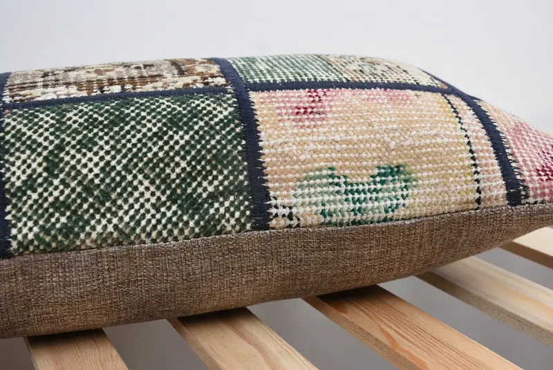 12x24 Brown Cushion, Pillow for Couch, Decorative Cushion, Pillow Cover, Ikat Cushion, Pillow for Sofa, Armchair Pillow, Kilim Pillow Cover - 7