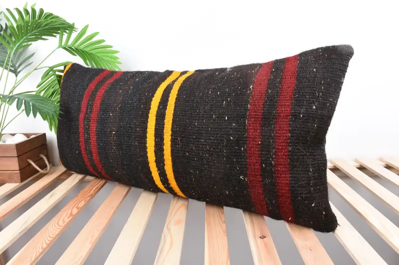 Home Decor Pillow, 16x36 Brown Pillow, Pillow for Couch, Christmas Pillow Sham, Pillow Case, Ethnic Pillow Cover Cushion, Throw Kilim Pillow - 5
