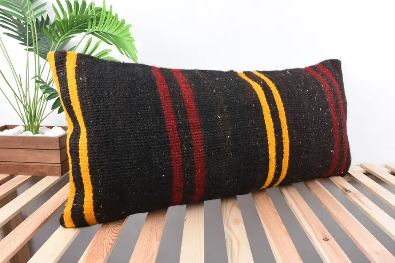 Home Decor Pillow, 16x36 Brown Pillow, Pillow for Couch, Christmas Pillow Sham, Pillow Case, Ethnic Pillow Cover Cushion, Throw Kilim Pillow - 4