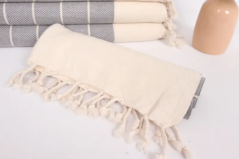 Wedding Gift, Turkish Towel Hand Towel, Gym Towel, Organic Towel, Grandma Gift, Gift For Him, Bathroom Towels, 36x16 Cotton Striped Towel, Spa Towel - 4