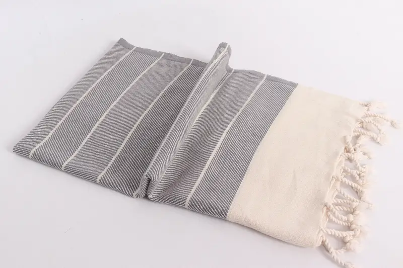 Wedding Gift, Turkish Towel Hand Towel, Gym Towel, Organic Towel, Grandma Gift, Gift For Him, Bathroom Towels, 36x16 Cotton Striped Towel, Spa Towel - 6