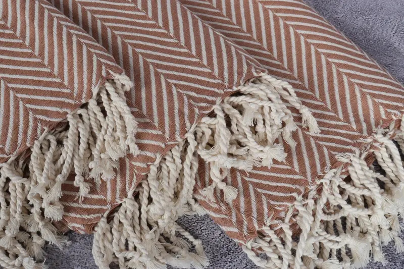 Peshtemal Towel, Turkish bath towel, Anniversary Gift For Her, Bridal Shower Favors, 70x40 Cotton Striped Towel, Bachelorette Party Favors - 5
