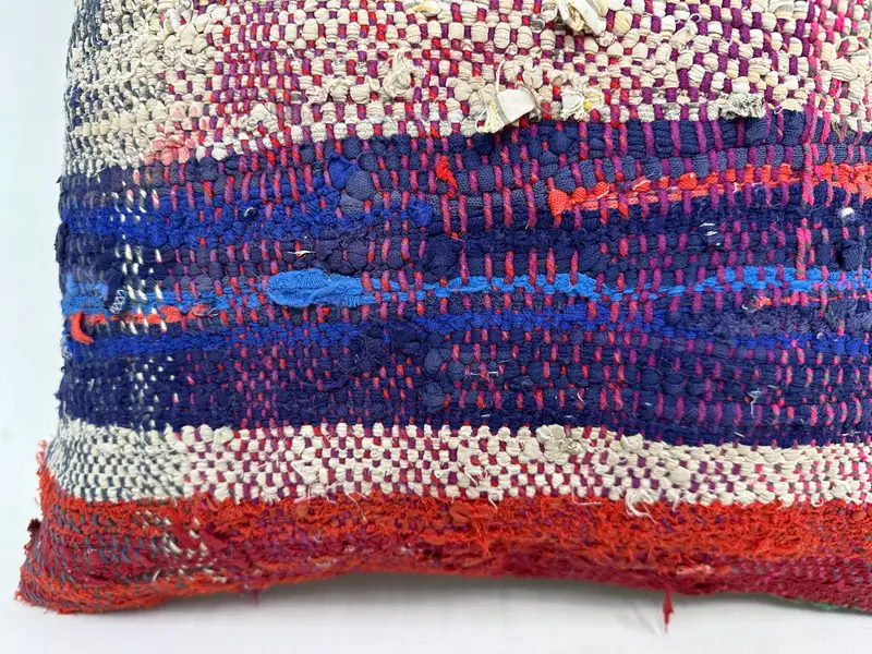 Morroccon Kilim Cushion Pillow Cover, Turkish Pillow, Throw Kilim Pillow, Ikat Pillow Case, Turkish Kilim Pillow, Cushion, 20x20 Purple Cushion Case - 2
