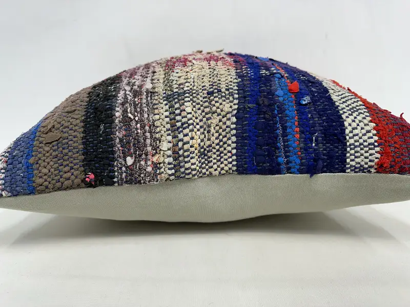 Morroccon Kilim Cushion Pillow Cover, Turkish Pillow, Throw Kilim Pillow, Ikat Pillow Case, Turkish Kilim Pillow, Cushion, 20x20 Purple Cushion Case - 5