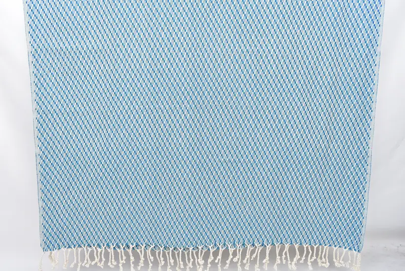 Monogram Turkish Towel, Large Turkish Towel, Hammam Towel USA, Gym Towel, 68x40 Cotton Geometric Towel, Embroidery Towel, Beach towel, Gift Towel - 8