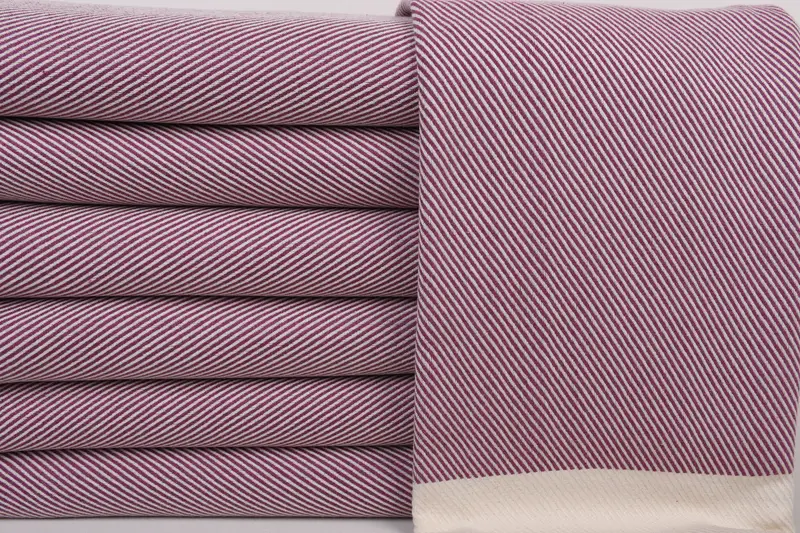 70x40 Cotton Striped Towel, Bachelorette Party Favors, Personalized Bridesmaid Gift, Organic Cotton Towel, Valentines Day Gift Idea, Absorbent towel - 1
