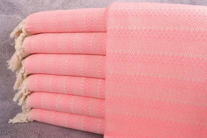 Luxury towel, Bridesmaid Gifts, Peshtemal Towel USA, Absorbent towel, Kids Beach Towel, 70x38 Cotton Diamond Towel, Wedding Day Gift For Bride - 1