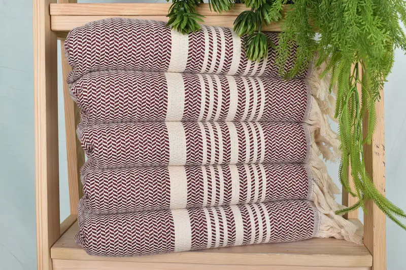 40x18 Cotton Striped Towel, Xmas Gifts, Bachelor Bachelorette Party Favors, Personalized Kitchen Towel, Bathroom Towels, Turkish Hand Towel - 1