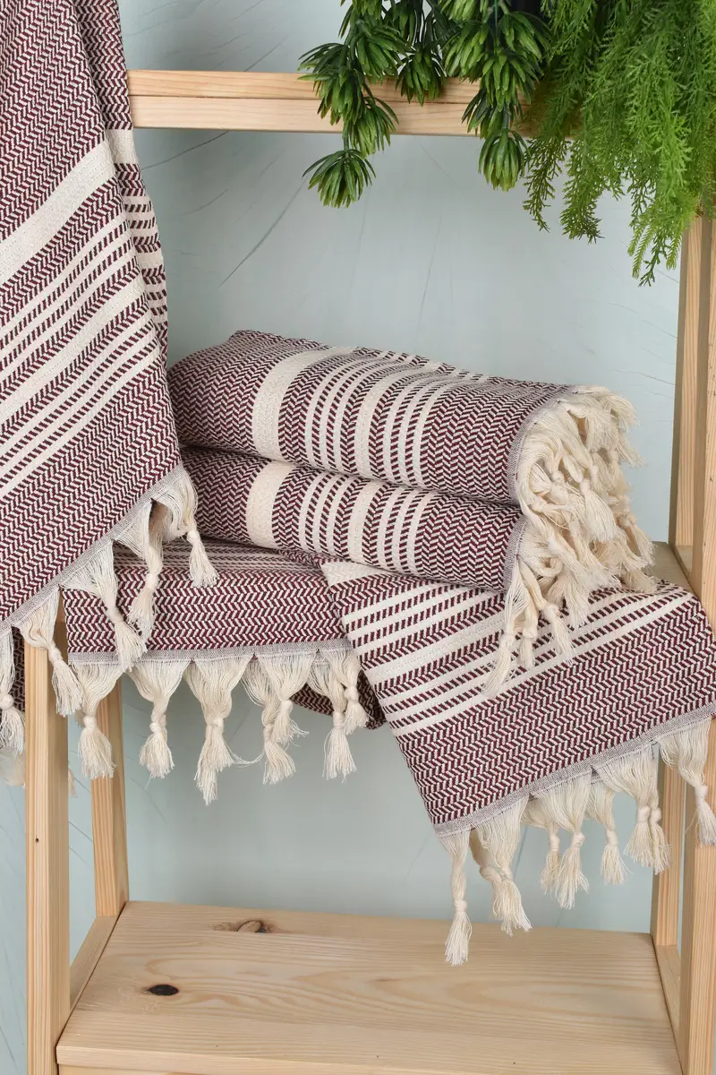 40x18 Cotton Striped Towel, Xmas Gifts, Bachelor Bachelorette Party Favors, Personalized Kitchen Towel, Bathroom Towels, Turkish Hand Towel - 6