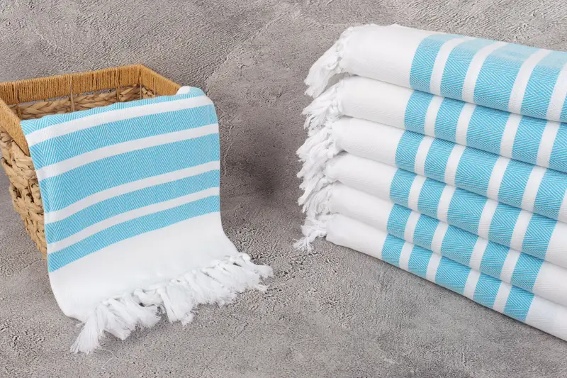70x40 Cotton Herringbone Towel, Soft towel, Spa Gift, Girl Trip Party Favor, Bachelorette Party Gifts Bridesmaids, Absorbent Turkish towel - 3
