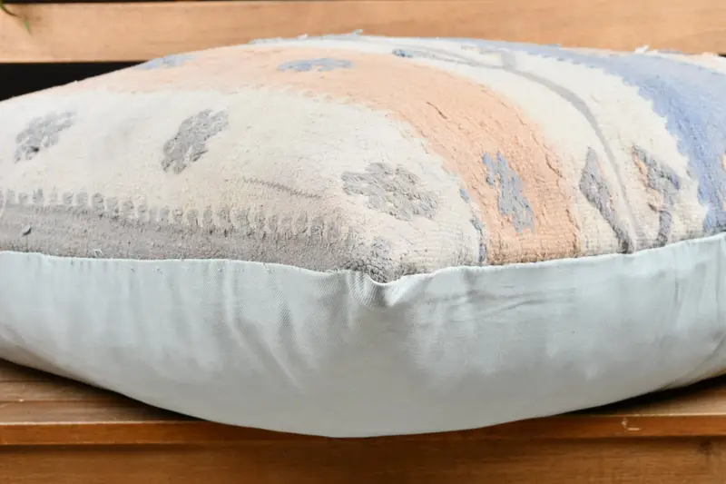 Pillow for Sofa, Shabby Chic Cushion Case, 28x28 Beige Pillow Cover, Boho Pillow, Sustainable Cushion Cover, Pillow Cover, Kilim Pillow - 3