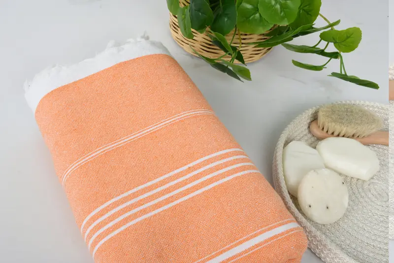 Organic Towel, Spa Gift, 70x36 Cotton Striped Terry Towel, Custom Name Towel, Quick-dry peshtemal, Soft towel, Personalized Wedding Gift - 6