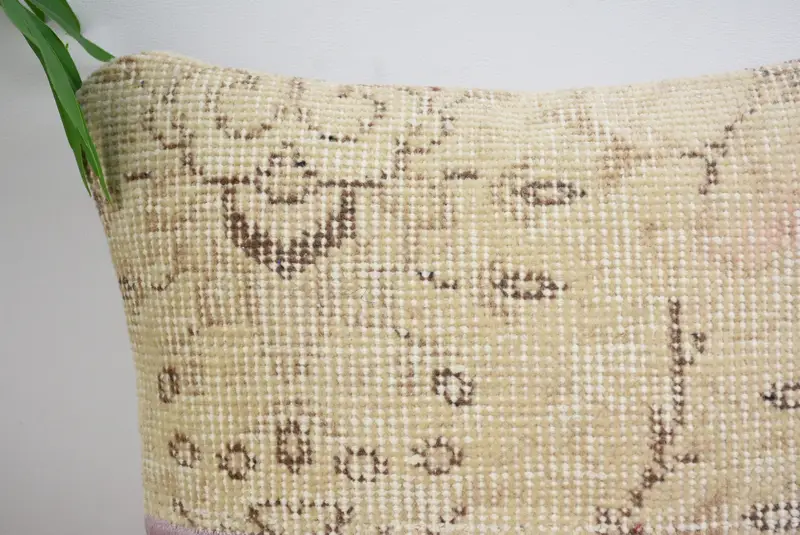 Cushion, Chair Pillow Sham, Luxury Pillow Case, Pillow for Couch, Gift Pillow, 14x14 Beige Cushion Cover, Colorful Pillow Sham, Kilim Cushion Sham - 2