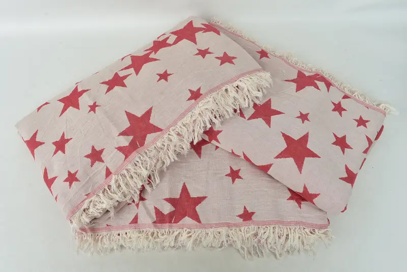 Personalized Gifts, Bachelorette Party Favors, Couch Blanket, Bridal Shower Gift, 92x80 Cotton Star Design Towel, Turkish Cotton Blanket - 7