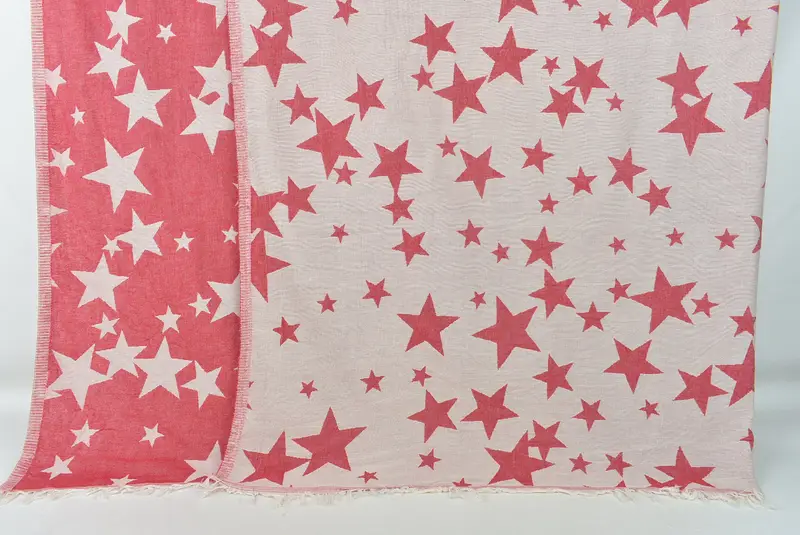 Personalized Gifts, Bachelorette Party Favors, Couch Blanket, Bridal Shower Gift, 92x80 Cotton Star Design Towel, Turkish Cotton Blanket - 1