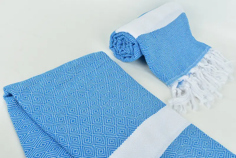 Organic towel, Wedding Gift, Beach Towel Personalized, Bachelorette Party Gifts Bridesmaids, 70x40 Cotton Diamond Towel, Welcome Wedding Gift - 7
