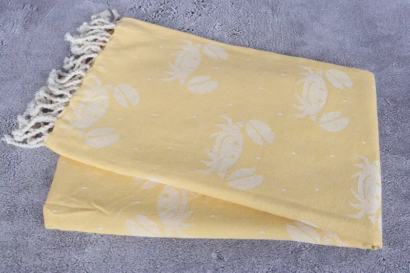 Beach Towel Bulk, 68x40 Cotton Crab Design Towel, Personalized Towel Gift, Home Decor Gifts, Travel Towel, Sand-resistant towel, Valentines Day Gift - 6