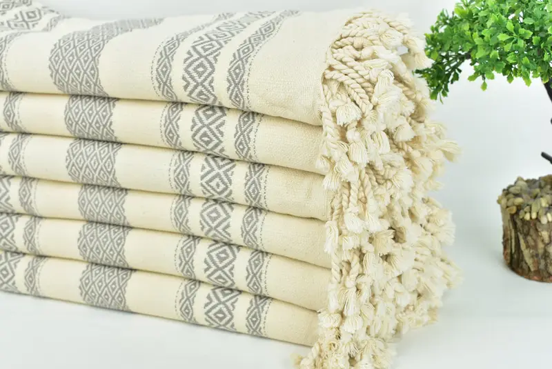 70x36 Cotton Diamond Towel, Turkish Towel Beach, Bachelorette Party Favors, Birthday Gift, Hammam towel, Organic Beach Towel, Turkish Bath Towel USA - 3