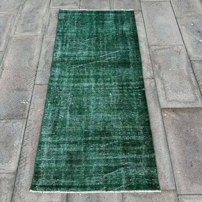 Yeşil Halı, Hafif Değişikliklerle 2,3x5,2 ft Masif