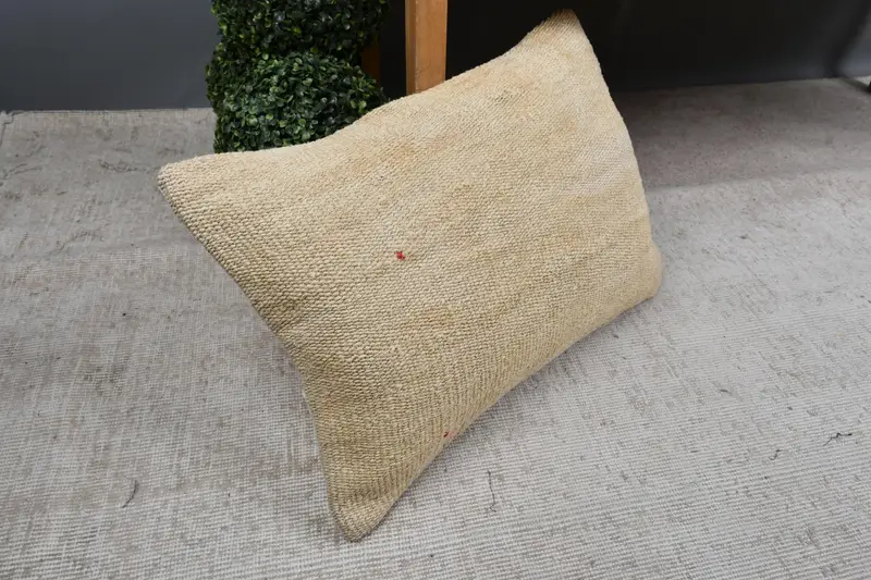 16x24 Beige Cushion Cover, Kilim Pillow Cover, Pillow Sham, Kilim Pillow, Antique Pillows, Living Room Throw Pillow Cover - 7