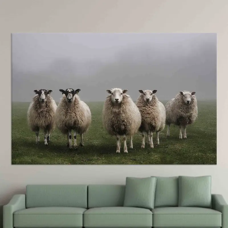 エレガントな農家のキャンバスプリント：ご自宅の素朴な魅力