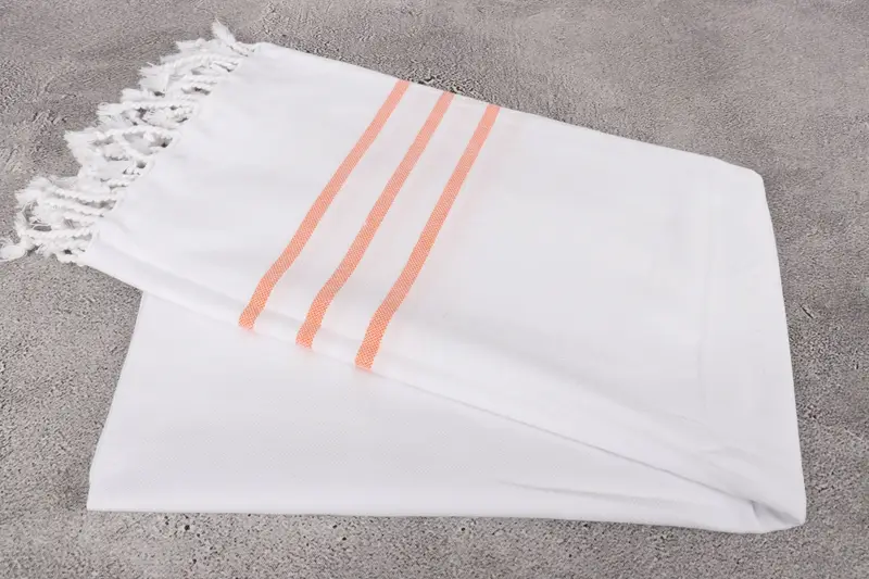 Luxury Turkish Bath Towel, Organic Turkish towel, Wedding Gift Ideas, Bridesmaid Gifts, Summer Towel, 70x40 Cotton Striped Towel, Peshtemal Towel - 6
