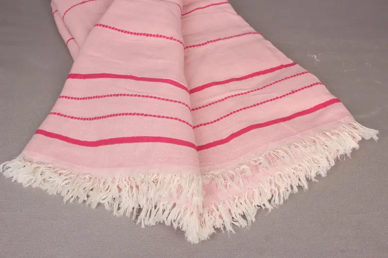 Boho Throw Blankets, Couch Throw, Bridal Shower Gift, Turkish Blanket Throw, Custom Wedding Gifts, Turkish Bedspread, 100x80 Cotton Striped Towel - 8