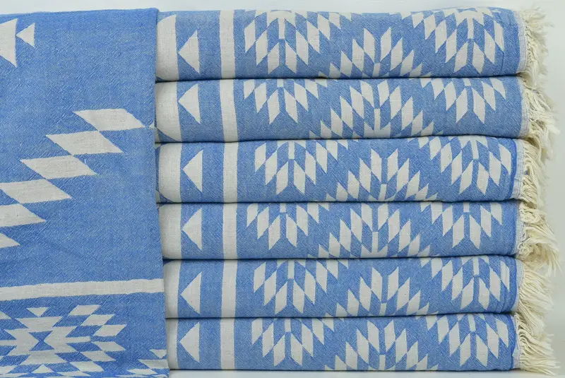 Bachelorette Party Favors, Decorative Blanket, Bedspread, 84x56 Cotton Kilim Design Towel, Turkish Towel Beach Blanket, Christmas Favors - 2