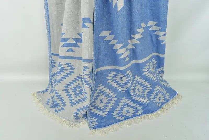 Bachelorette Party Favors, Decorative Blanket, Bedspread, 84x56 Cotton Kilim Design Towel, Turkish Towel Beach Blanket, Christmas Favors - 8