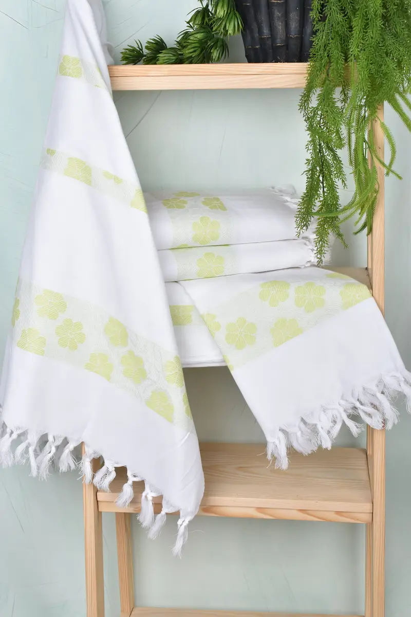 Turkish Towel Beach, 70x40 Cotton Daisy Design Towel, Bachelorette Party Decorations, Employee Gifts, Beach Towel Bulk, Bulk Order Towel - 7
