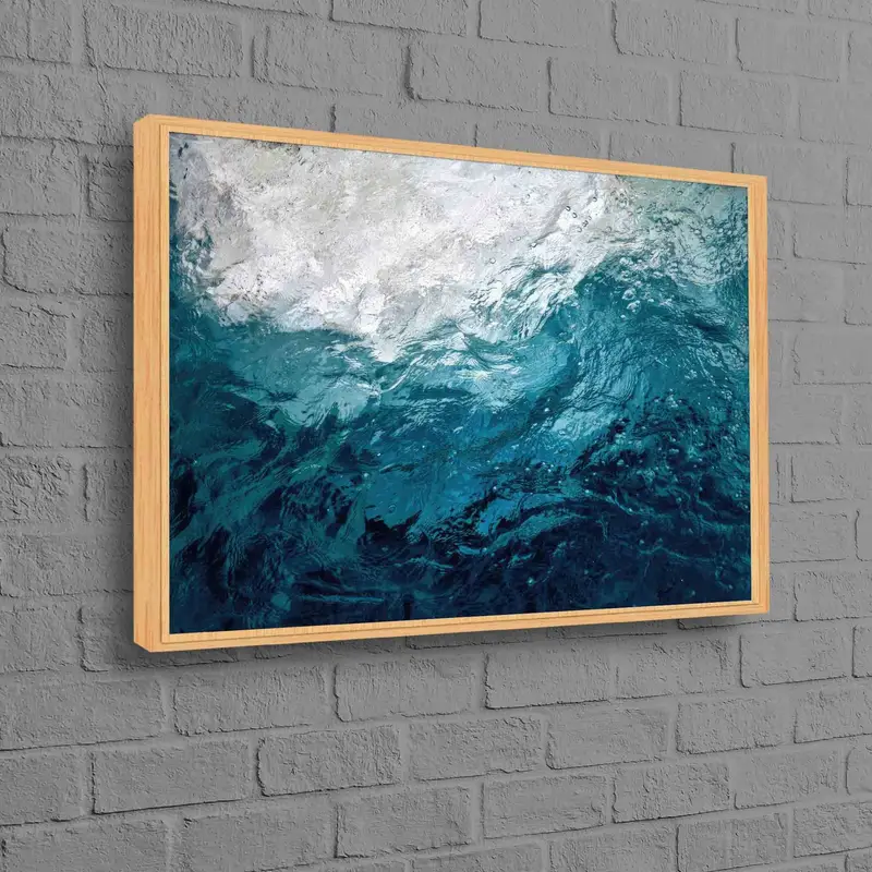 Oceanic Blue Coastal Canvas: あなたのスペースのためのプリントアート