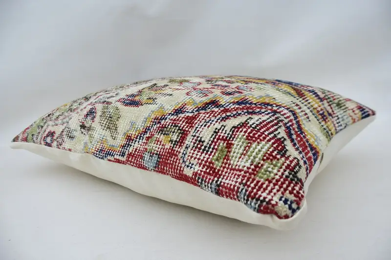 Cushion Case, 16x24 Blue Pillow Case, Turkish Pillow, Turkish Rugs Pillow Case, Retro Cushion Case, Antique Pillows, Vintage Pillow - 6
