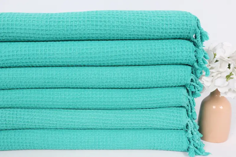 Bachelorette Towel, Small Bath Towels, Housewarming Gift, Monogram Kitchen Towel, 40x20 Cotton Waffle Towel, Turkish Hand Towel, Bridesmaid Favors - 3