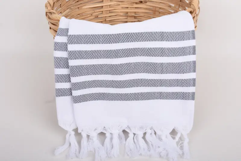 36x24 Baumwoll -Fischgrätenhandtuch, Strandthema Junggesellenparty, Brautjungferngeschenke, Geschenk für Freund, Hochzeitsgeschenk, monogrammiertes Handtuch - 5
