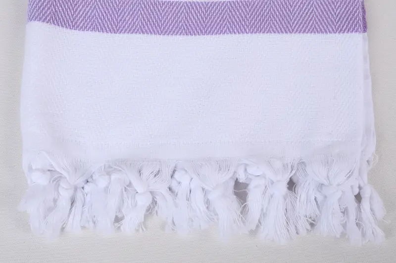 Lightweight towel, Travel Towel, Customized Towels, 70x40 Cotton Herringbone Towel, Embroidered Towel, Large Turkish Towel, Peshtemal Towel - 3