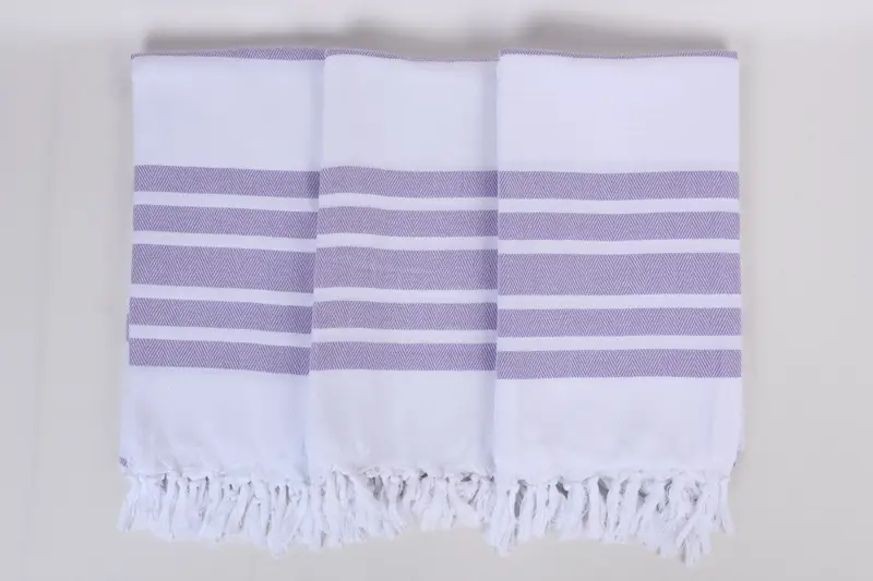 Lightweight towel, Travel Towel, Customized Towels, 70x40 Cotton Herringbone Towel, Embroidered Towel, Large Turkish Towel, Peshtemal Towel - 7