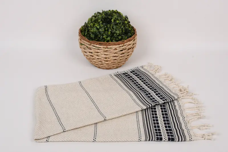 Turkish Tea Towel, Personalized Gift For Him, Halloween Bachelorette Party Favors, Bridesmaid Gifts, 40x20 Linen Striped Towel, Bathroom Towels - 4