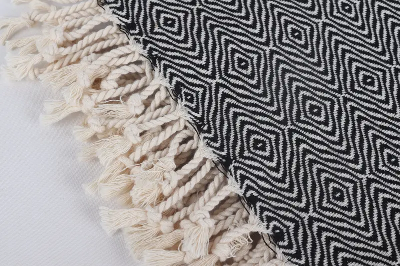 Bachelor Towel, Bridesmaid Gifts Personalized, Sand-free towel, Personalized Gift, Turkish towel, 70x40 Cotton Zigzag Diamond Towel, Towel With Name - 13