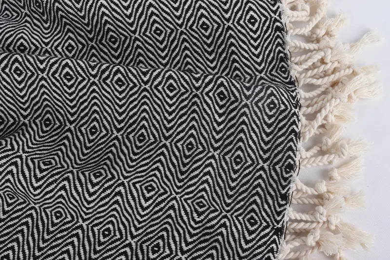 Bachelor Towel, Bridesmaid Gifts Personalized, Sand-free towel, Personalized Gift, Turkish towel, 70x40 Cotton Zigzag Diamond Towel, Towel With Name - 16