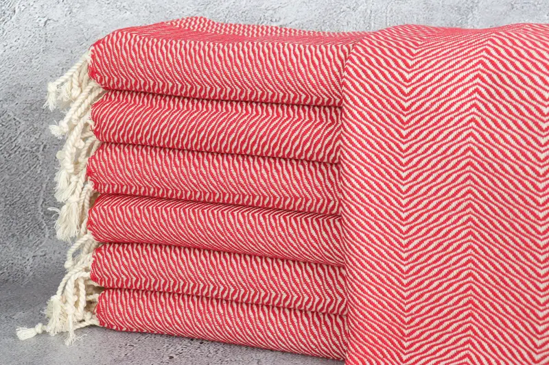 Wedding Gift For Bride, Personalized Hand Towel, Personalized Gifts, Spa Towel, Wedding Favors, 40x20 Cotton Chevron Towel, Beach Theme Wedding Gift - 1