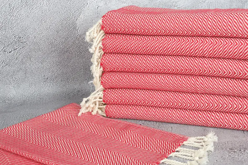 Wedding Gift For Bride, Personalized Hand Towel, Personalized Gifts, Spa Towel, Wedding Favors, 40x20 Cotton Chevron Towel, Beach Theme Wedding Gift - 2