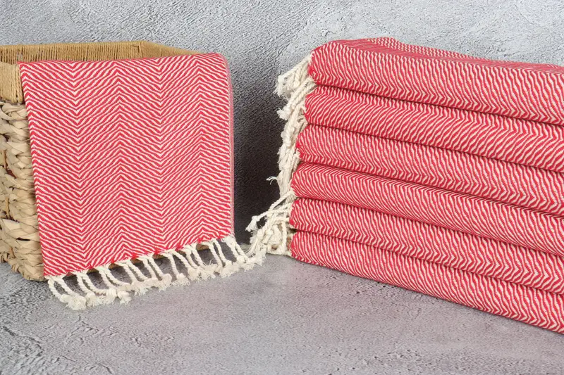 Wedding Gift For Bride, Personalized Hand Towel, Personalized Gifts, Spa Towel, Wedding Favors, 40x20 Cotton Chevron Towel, Beach Theme Wedding Gift - 3