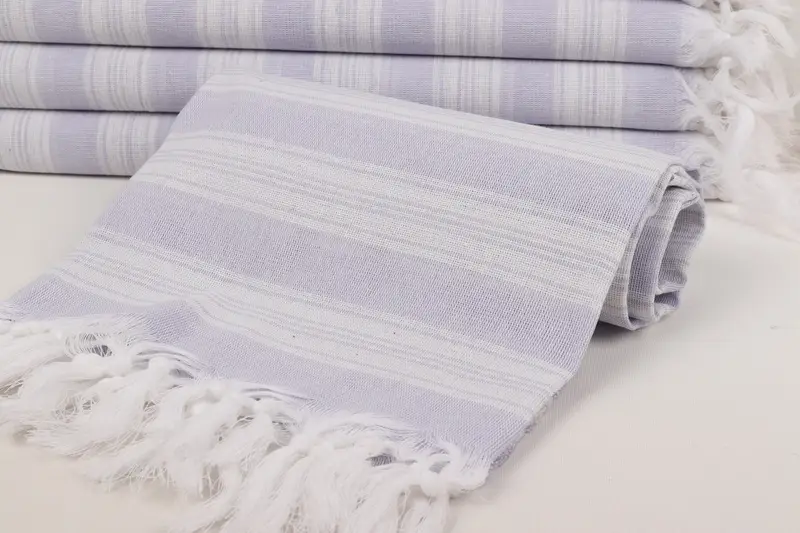 Personalized Bridesmaid Gift, Turkish beach towel, Best Friend Gift Ideas, Beach Theme Wedding Gift, Bridesmaid Gifts, 70x40 Cotton Striped Towel - 4