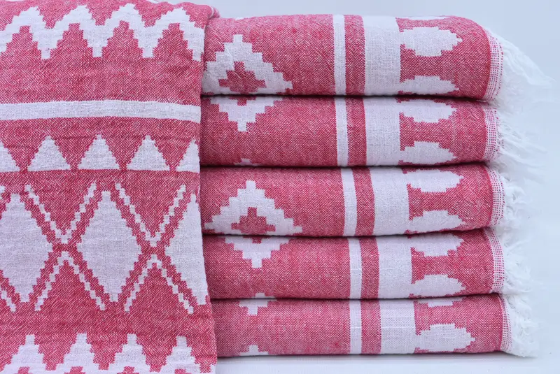 Turkish Towel Monogram, Turkish hand towel, Wedding Favors, Bachelor Party Gifts, Custom Wedding Gifts, 68x40 Cotton Aztec Towel, Family Gift Basket - 2