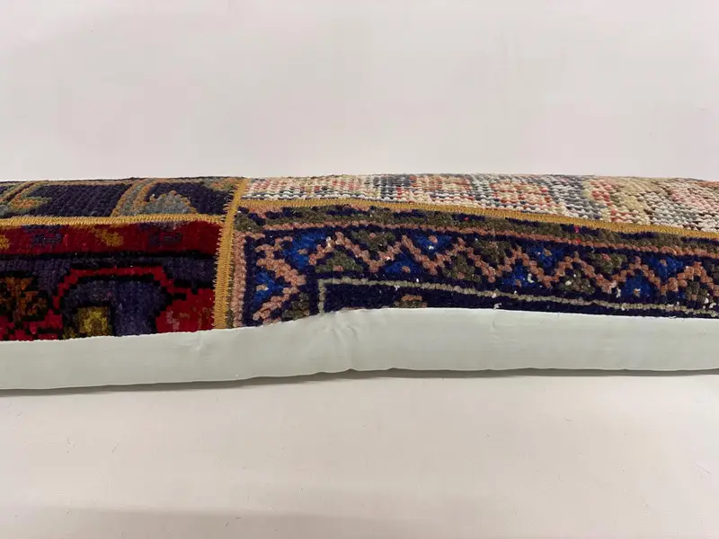 12x48 Purple Cushion Case, Pillow Case, Pillow for Couch, Handmade Kilim Cushion, Outdoor Cushion Case, Ethnic Cushion, Home Decor Pillow - 5