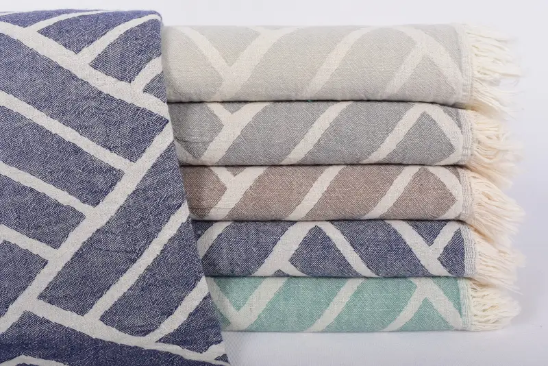 Personalized Beach Towel, Wedding Anniversary Gift, Bulk Order Towel, Gift Towel, 68x40 Cotton Geometric Towel, Custom Wedding Gifts, Turkish towel
